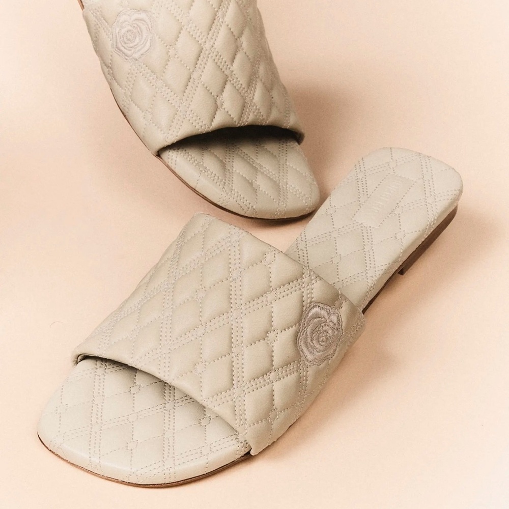 Burberry Quilted Leather Sandals